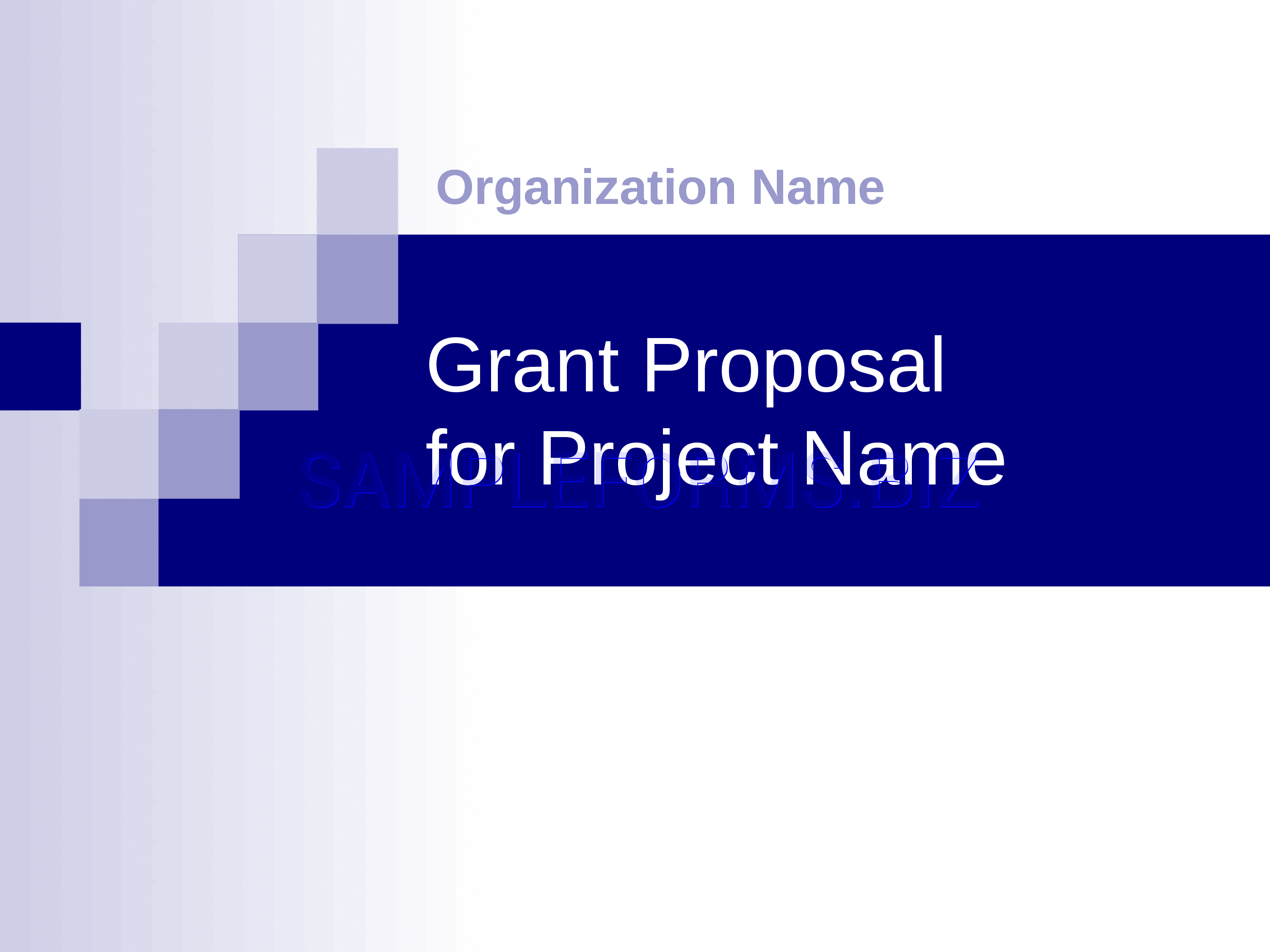 Preview free downloadable Grant Proposal Presentation Template in PDF (page 1)